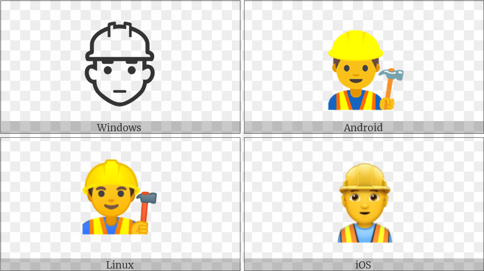 Construction Worker On Various Operating Systems End Of Ayah Symbol, Clothing, Hardhat, Helmet, Baby Free Transparent Png