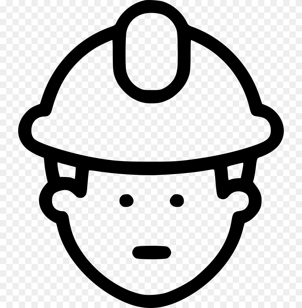 Construction Worker Site Helmet Safety Comments Safety Helmet Icon, Clothing, Hardhat, Stencil, Ammunition Png