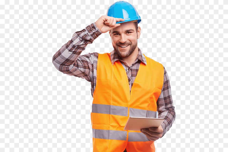 Construction Workers Construction Worker, Clothing, Hardhat, Helmet, Vest Free Png Download