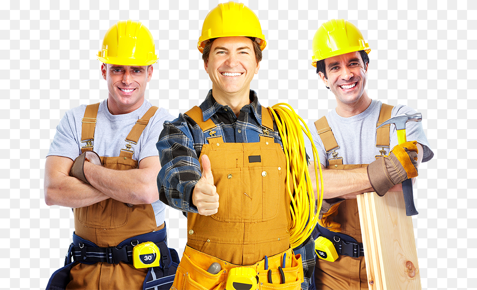 Construction Workers Contractors People, Worker, Person, Helmet, Hardhat Free Transparent Png