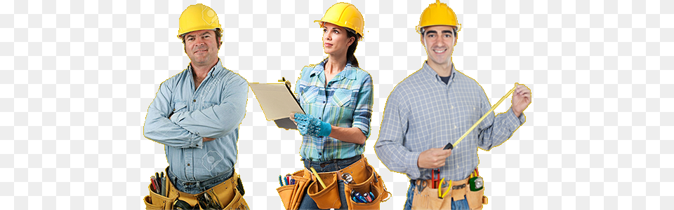 Construction Workers Tool Man, Adult, Woman, Person, Worker Free Png Download