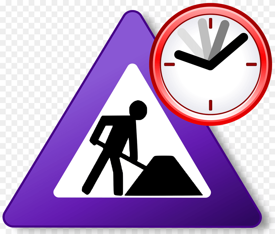 Constructionclock Clipart, Sign, Symbol, Adult, Male Png