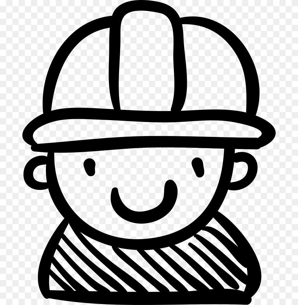 Constructor Worker Hand Drawn Person Comments Hand Drawn Person Icon, Stencil, Accessories, Bag, Handbag Png