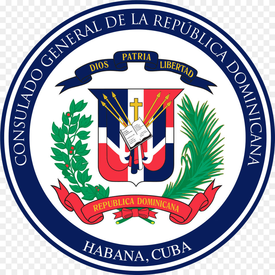 Consulado Rd Cuba Embajada Republica Dominicana Madrid, Emblem, Logo, Symbol, Badge Png