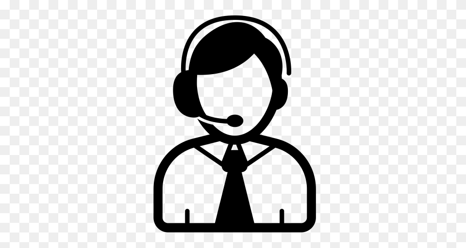 Consultant Customer Help Icon With And Vector Format, Gray Free Png Download
