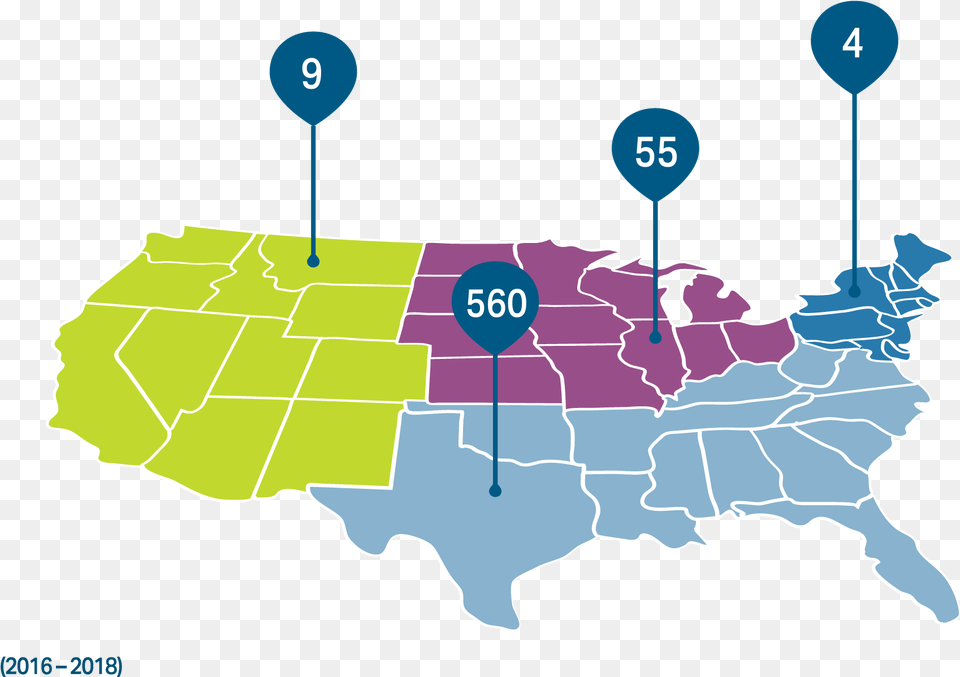 Consulting Projects By Region In The United States Top Milk Producing States, Chart, Plot, Neighborhood, Map Free Png