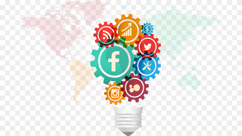 Consultora En Redes Sociales Cartoon Head With Gears, Light, Person, Lightbulb Free Transparent Png