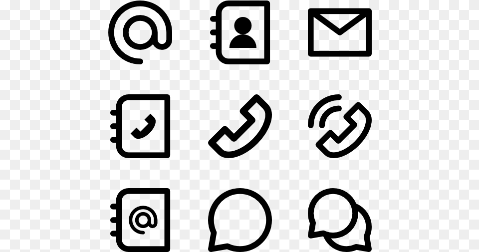 Contact Amp Communication Iconos De Contacto, Gray Free Png