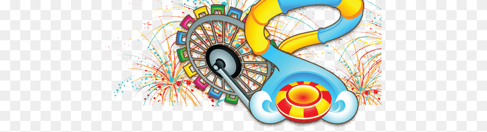 Contact Amusement Parks Water Parks Rides Ocean City Md, Art, Carnival, Graphics, Pattern Free Transparent Png