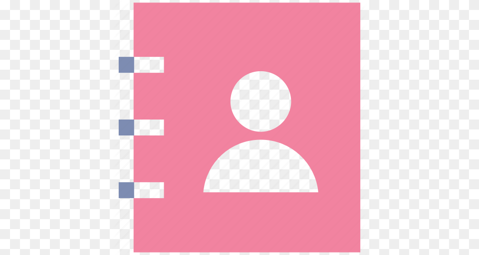 Contact Contacts Book Phone Icon Transparent Pink Contacts Icon, Light, Traffic Light, Blackboard Png Image