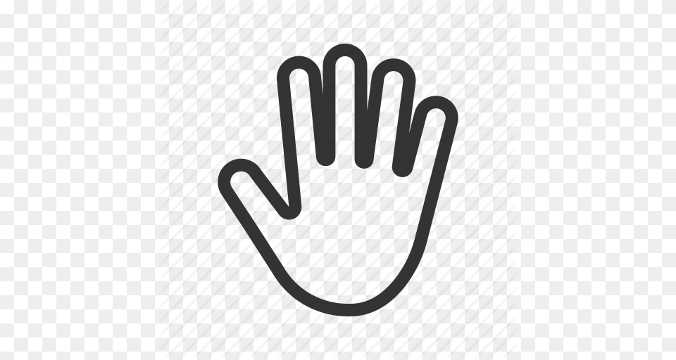 Contact Fingers Five Hand Gesture Open Palm Icon, Baseball, Baseball Glove, Clothing, Glove Png