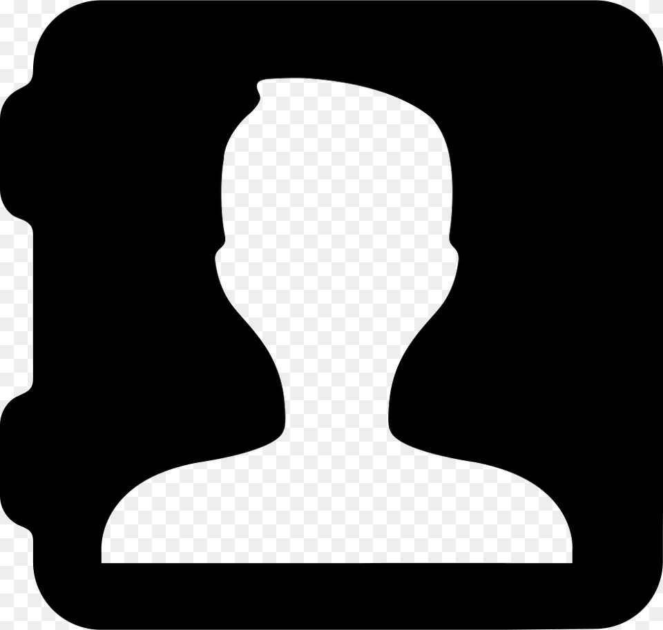 Contact Icon, Silhouette, Person Free Png