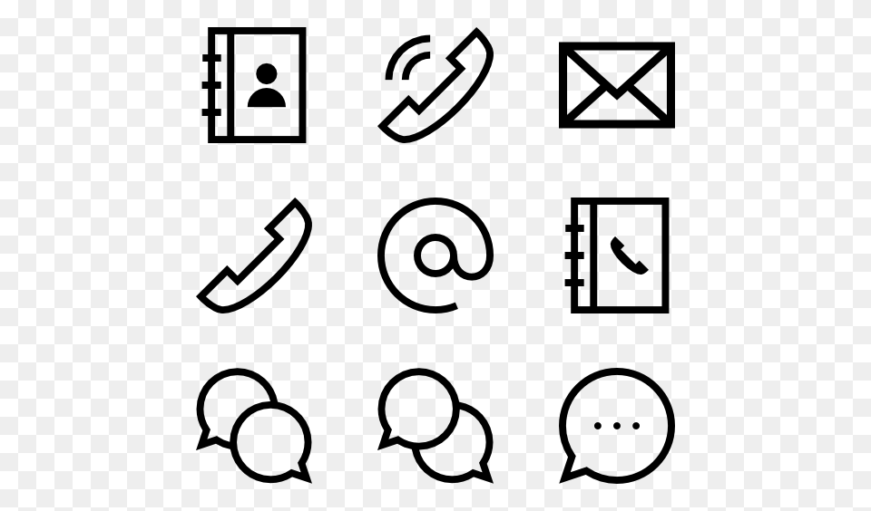 Contact Icon Packs, Gray Free Png
