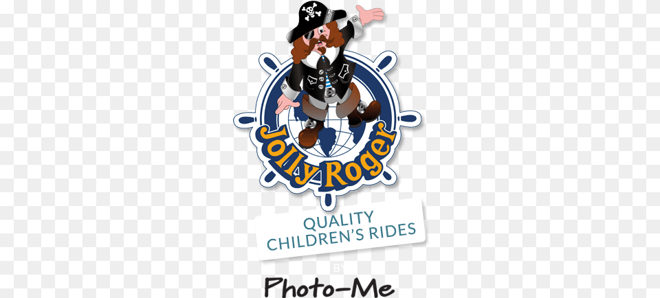 Contact Jolly Roger Rides Logo, Person, Pirate, Advertisement, Poster Png