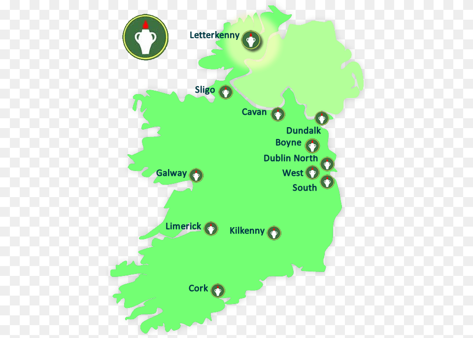 Contact The Gideons In Letterkenny Map Of Ireland, Chart, Tree, Rainforest, Plot Free Transparent Png