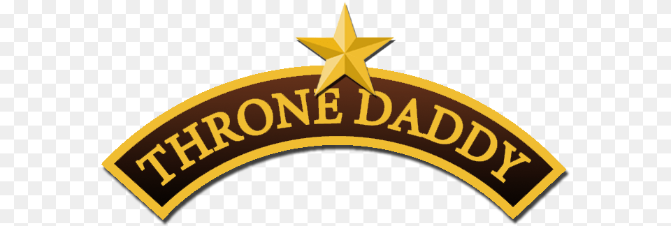 Contact Throne Daddy Emblem, Logo, Symbol, Badge, Star Symbol Free Png