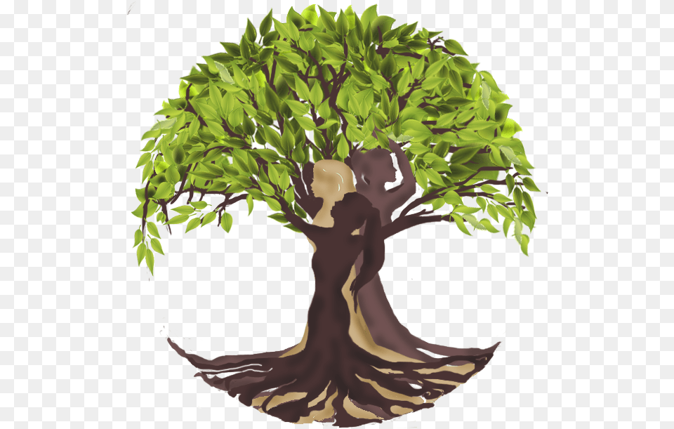 Contact Us Tree Of Life Women Illustration, Vegetation, Potted Plant, Plant, Green Png Image
