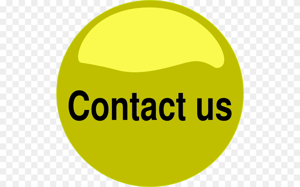 Contact Us Yellow Glossy Button Clip Arts, Ball, Tennis, Sport, Tennis Ball Free Transparent Png