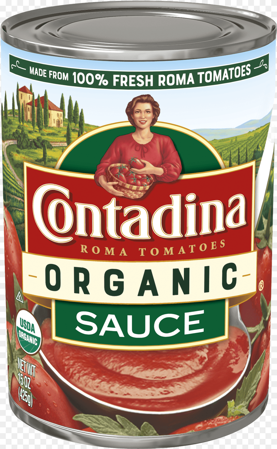 Contadina Tomato Sauce, Adult, Tin, Person, Food Png Image