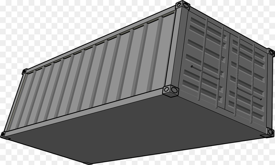 Container Clipart, Shipping Container, Gate, Cargo Container Png Image