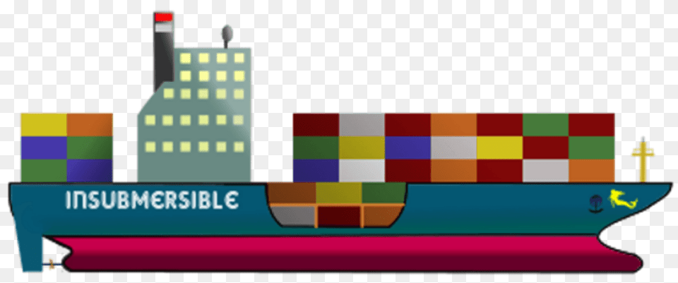 Container Ship Clipart, Cargo, Transportation, Vehicle, Freighter Png Image