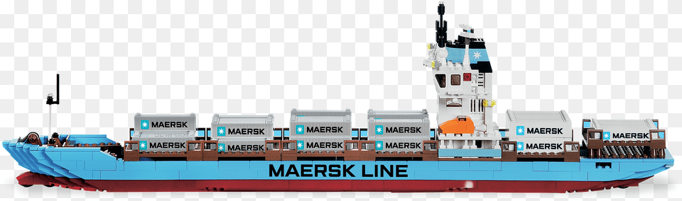 Container Ship Maersk Sealand Lego Ship, Barge, Boat, Freighter, Transportation Free Png