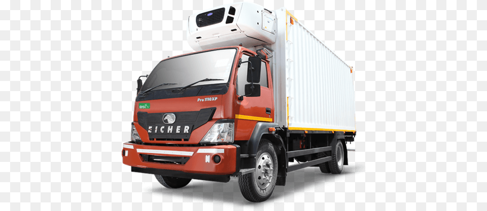 Container Truck Background Image Eicher Pro 1110xp Refrigerated Truck Price, Trailer Truck, Transportation, Vehicle, Moving Van Free Png