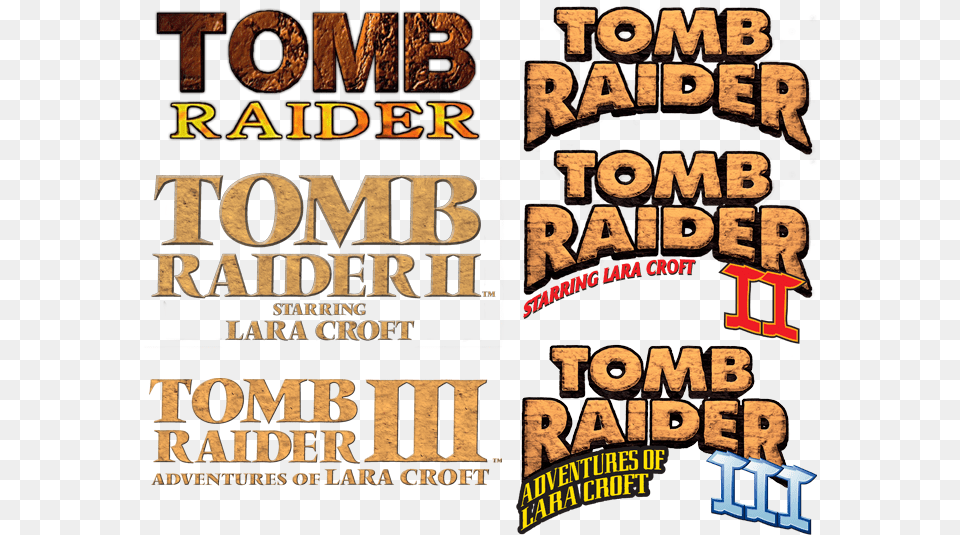 Contains All Logos From Tr1 3 Tomb Raider, Advertisement, Book, Poster, Publication Free Png