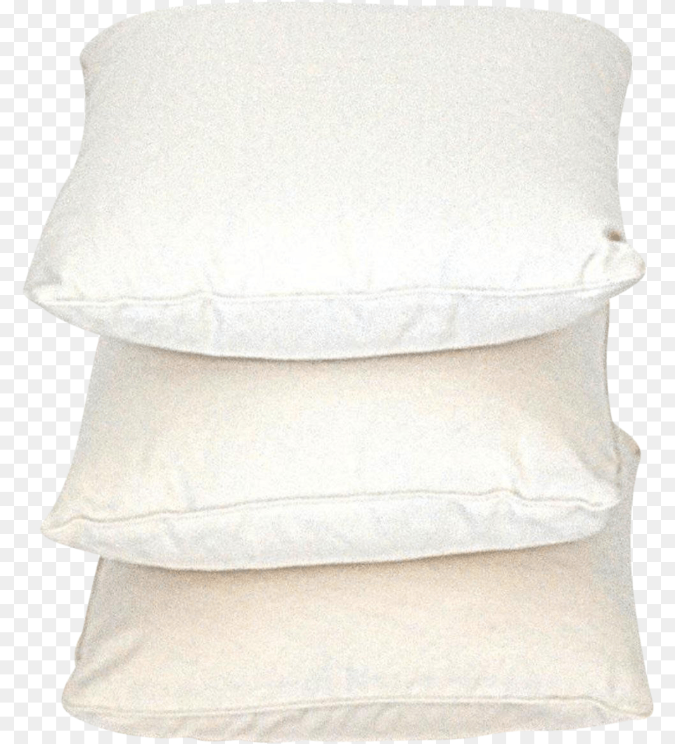Contemporary Custom Frette Linen Pillow Trio In White Wool, Cushion, Home Decor, Person Free Png
