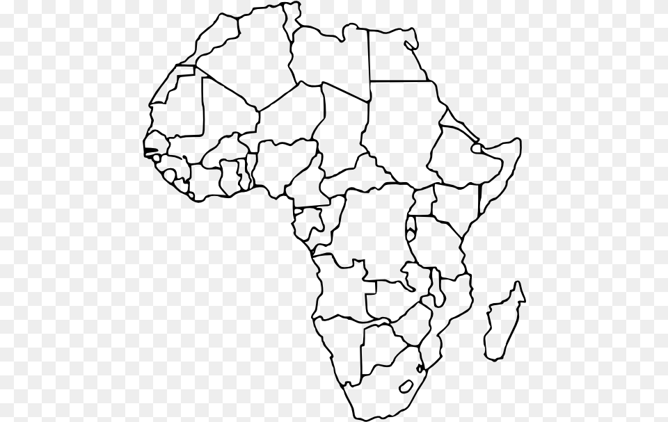 Contemporary Design Blank Africa Map 15 Africa Blank Africa Political Map Without Names, Gray Free Png