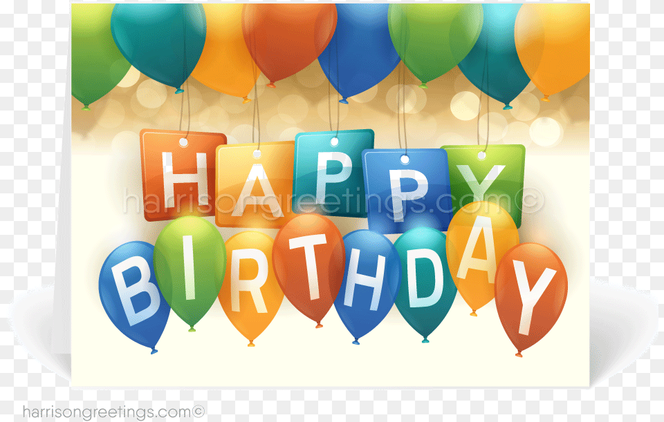 Contemporary Happy Birthday Greeting Cards Birthday, Balloon, People, Person, Text Png