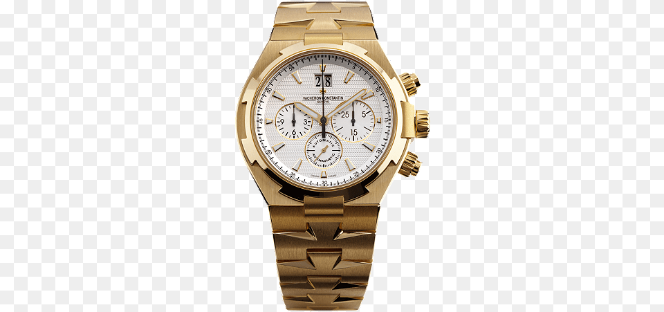 Contemporary Technical And Sporty Gold Vacheron Constantin Watch, Arm, Body Part, Person, Wristwatch Free Png