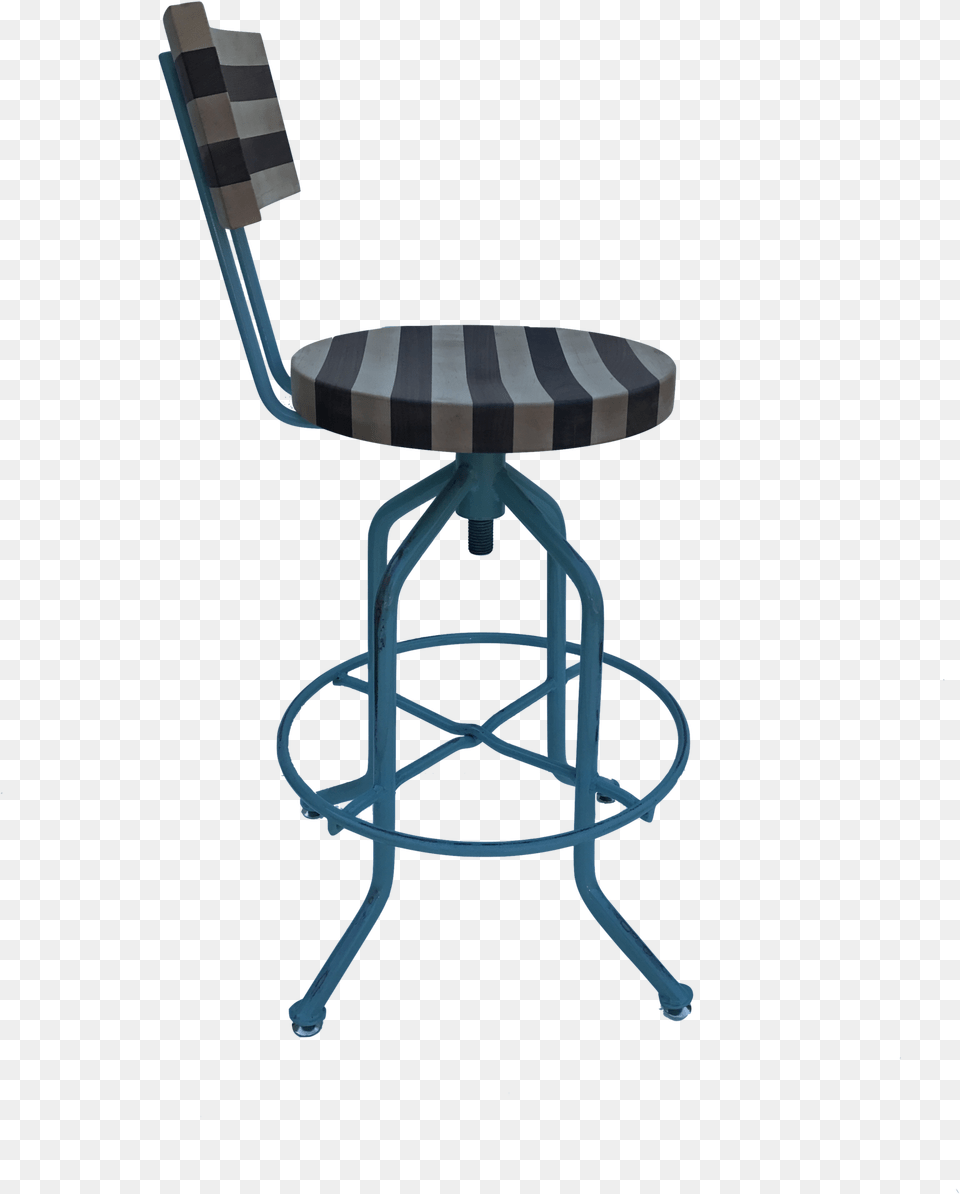 Contemporary Wood And Steel Stool Commercial Stool Windsor Chair, Furniture, Bar Stool Free Png