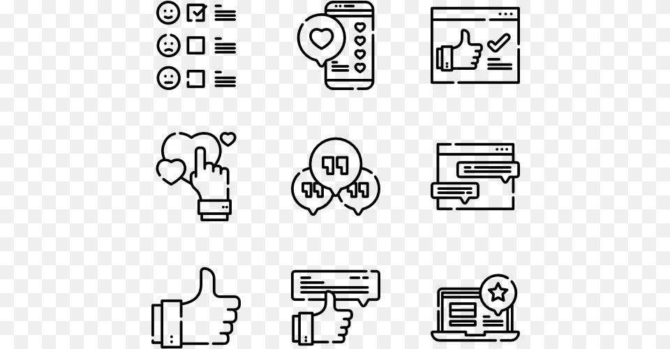 Content Icons, Gray Free Transparent Png