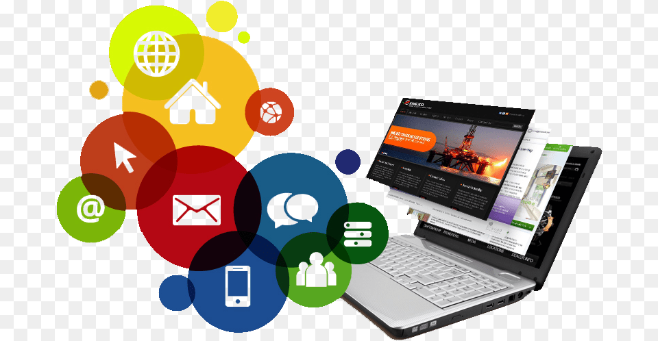 Content Management Capabilities Website Designing Company In Delhi, Computer, Electronics, Pc, Laptop Free Png Download