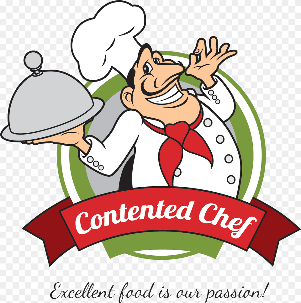 Contented Chef Logo Logo Chef Restaurant Free Transparent Png