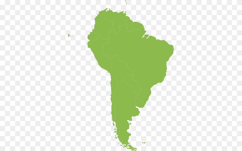 Continent Of South America Green Clip Art, Chart, Map, Plot, Atlas Free Png