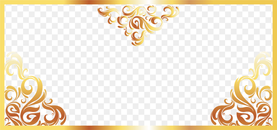 Continental Gold Line Border Vector Golden Border Vector, Art, Floral Design, Graphics, Pattern Free Png Download