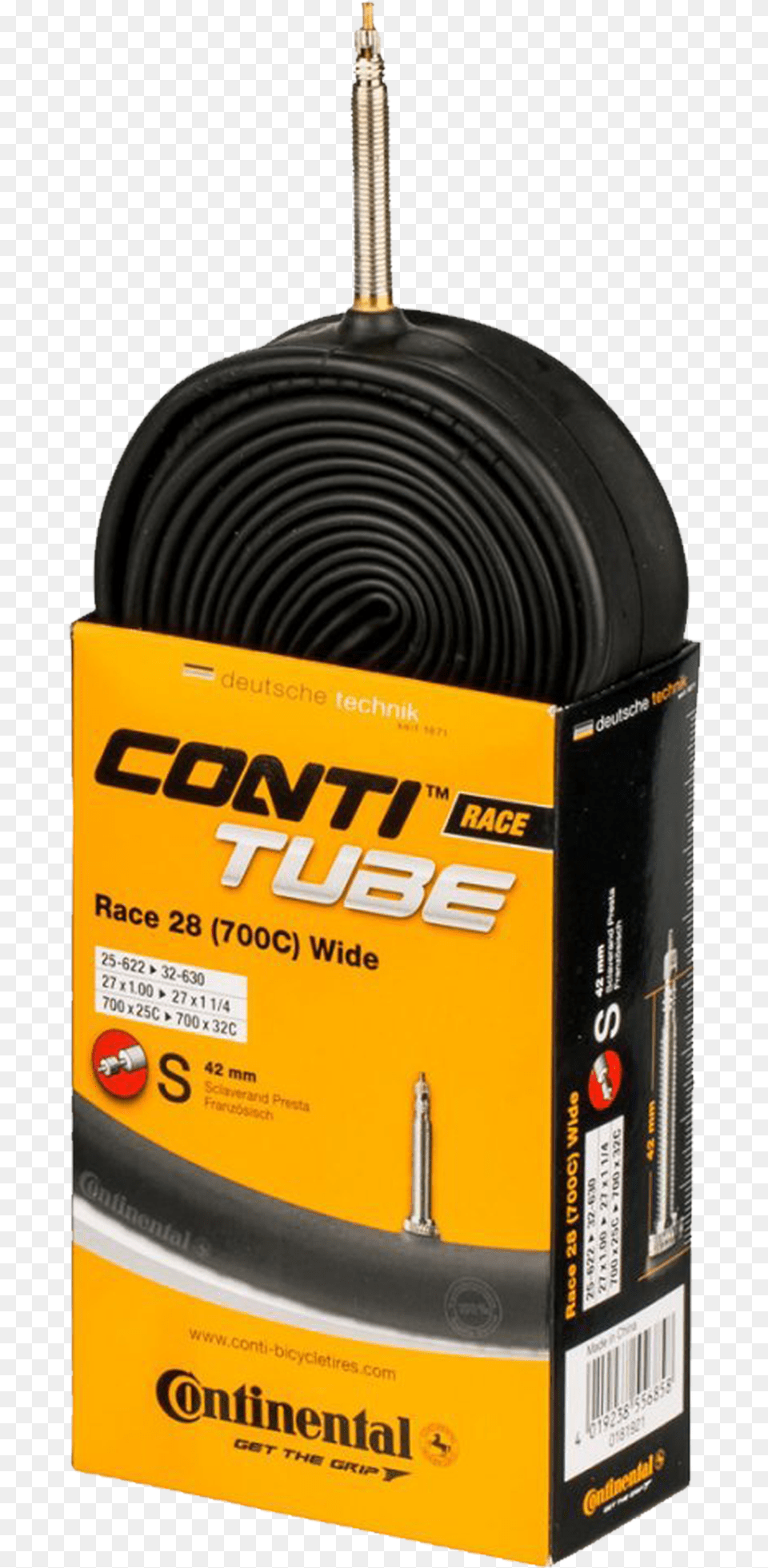 Continental Race Light 700x18 25 42mm Presta Valve Continental Tube Schrader Valve, Coil, Spiral, Bottle, Cosmetics Free Png