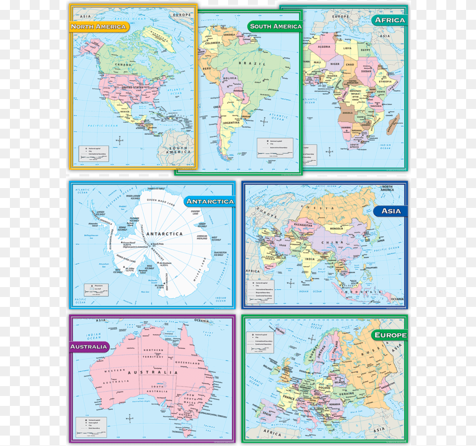 Continents Charts Set Image Teacher Created Resources Continents Set, Atlas, Chart, Diagram, Map Free Png