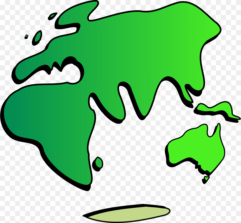 Continents Clipart, Green, Animal, Kangaroo, Mammal Free Transparent Png