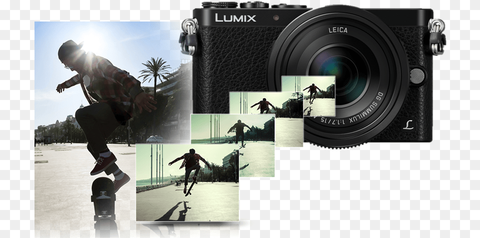 Continuous Shooting Or Burst Mode Panasonic Lumix G Dmc Gm1k Digital Camera Mirrorless, Photography, Adult, Person, Man Free Png Download