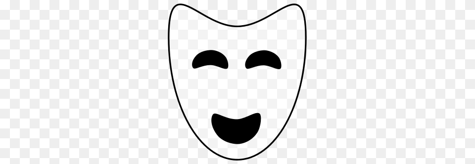 Contour Comedy Mask, Stencil, Disk Png