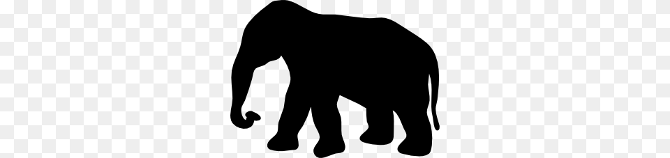 Contour Elephant Clip Art, Silhouette, Animal, Mammal, Wildlife Png
