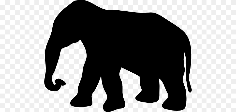 Contour Elephant Clip Art, Silhouette, Animal, Mammal, Wildlife Free Png