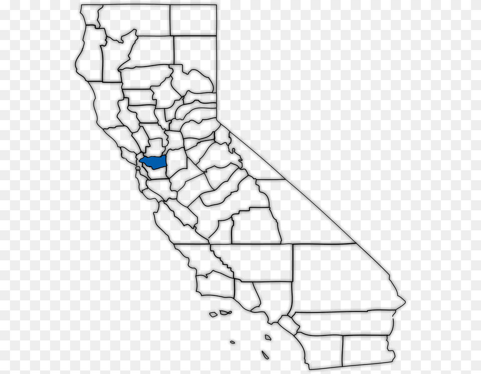 Contra Costa Countyquotheightquot200px California County Map Blank, Architecture, Building, House, Housing Free Png Download