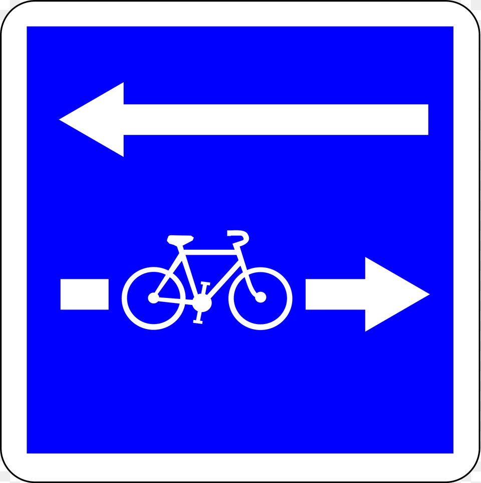 Contra Flow Cycle Lane Clipart, Sign, Symbol, Bicycle, Transportation Png Image