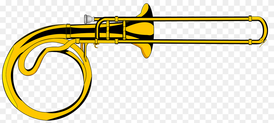 Contrabass Trombone Clipart, Musical Instrument, Brass Section Png Image
