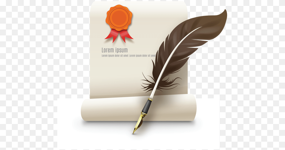 Contract And Quill Pen Contract Feather Pen, Bottle, Text, Smoke Pipe Free Png