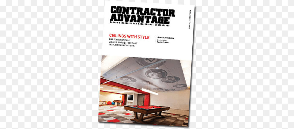 Contractor Advantage Magazine Rideau Lakes Building Centre, Advertisement, Furniture, Indoors, Poster Png